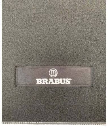 Tappetino per bagagliaio Brabus Smart Fortwo 453 Antracite cucitura argento