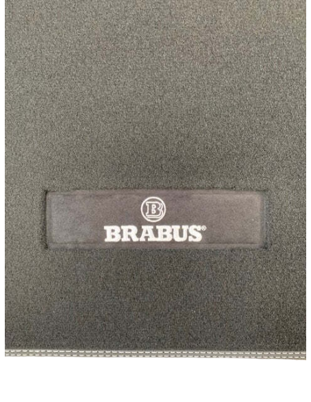 Tappetino per bagagliaio Brabus Smart Fortwo 453 Antracite cucitura argento
