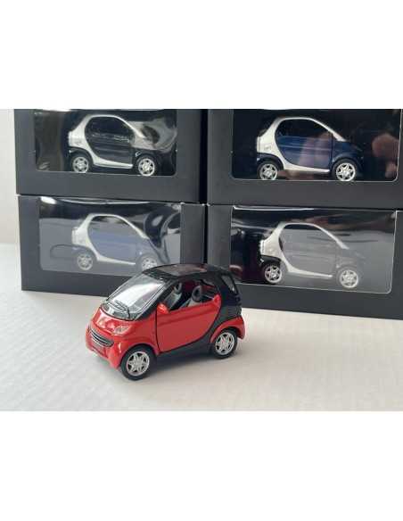 Smart fortwo coupé pullback 1:33 rojo phat/negro SMARTWARE