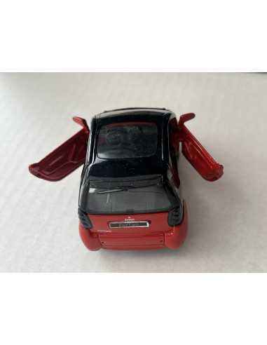 Pullback smart fortwo coupé 1:33 phat rood/zwart SMARTWARE