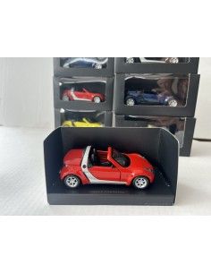 Smart roadster à retrait 1:33 rouge vif/argent SMARTWARE