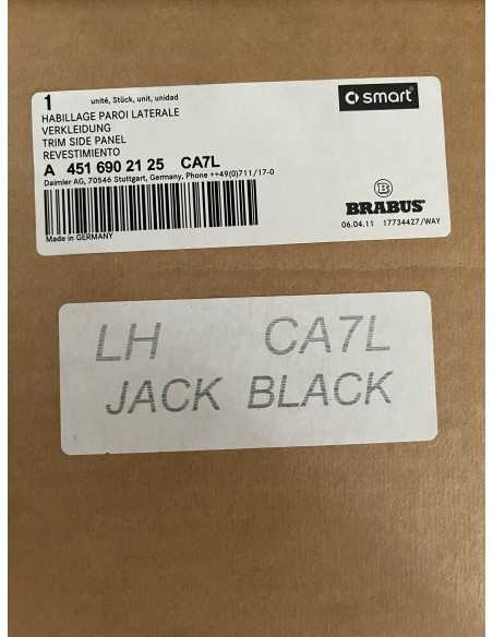 Smart ForTwo 451 Seitenschwellerverkleidung links A4516902125 CA7L JACK SCHWARZ