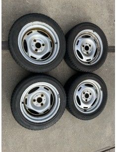 Smart Roadster 15 polegadas Conjunto de rodas de aço com pneus de inverno 6 mm