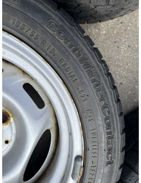 Smart Roadster 15 inch stalen velgenset met winterbanden 6 mm