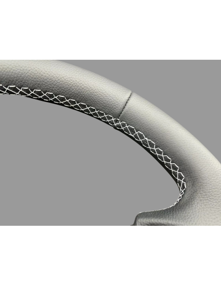 Brabus Steering Wheel Frame white stitching - smart 451 fortwo