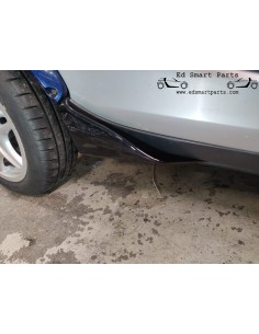 Smart ForTwo Coupé 450 Brabus Achterzijde Flaps set in zwart 2