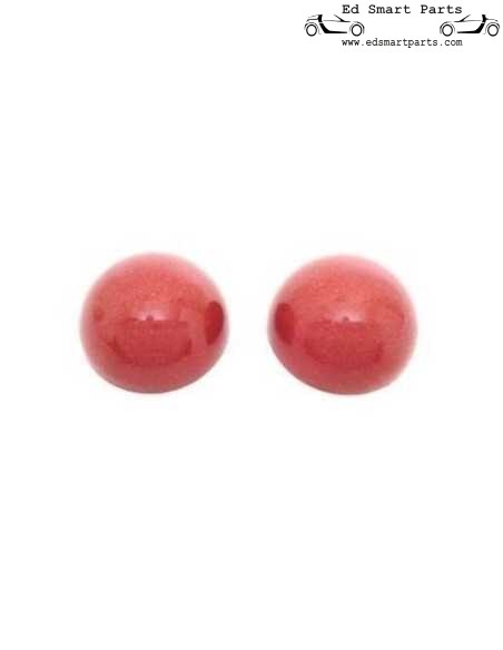 Embouts de tige colorés intelligents (paire) rouge cerise métallisé