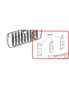 Set di supporti per barre portatutto Smart ForTwo 451 Cabrio