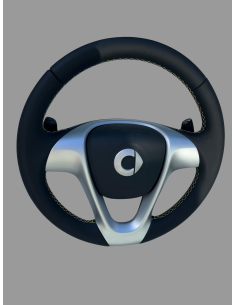 Leder BRABUS Sportlenkrad mit Schaltwippenfunktion für Smart ForTwo 451
