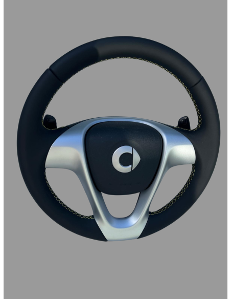 BRABUS Volant sport en cuir avec fonction palettes de changement de vitesse pour Smart ForTwo 451