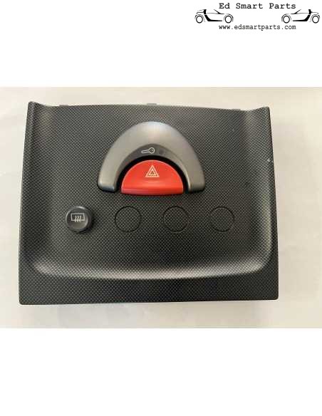 Painel de interruptores Smart Roadster (Coupe) ilha de segurança com base de carbono