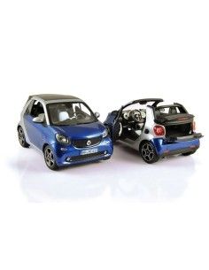 Norev Smart Fortwo Cabrio 2015 Blu + Argento Modello Auto 183438 1:18 2