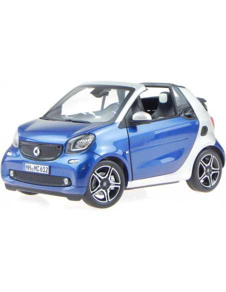 Modèle réduit de voiture Norev Smart Fortwo Cabrio 2015 Bleu + Argent 183438 1:18 Modèle réduit de voiture Norev Smart Fortwo Cabrio 2015 Bleu + Argent 183438 1:18