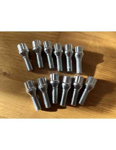 M12X1.5x23.5 6-spline wielbouten set van 12 voor Smart Roadster en ForTwo modellen