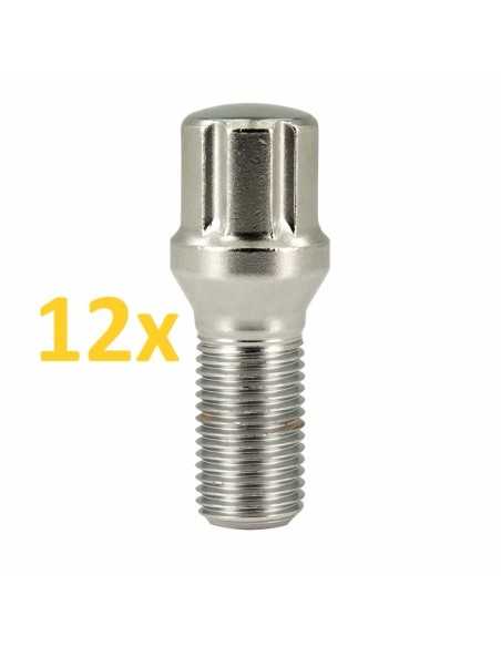 M12X1.5x28 6-spline wielbouten set van 12 voor Smart Roadster en ForTwo modellen