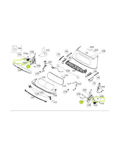Ritzel, Verdeckantrieb, links oder rechts, Smart ForTwo 451