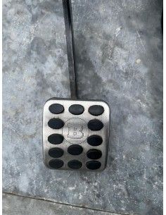 Pedales deportivos de aluminio Smart Roadster Brabus 452 cromados cepillados plug and play 2