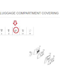 cubierta del compartimento de equipaje con forma de pluma dividida 2