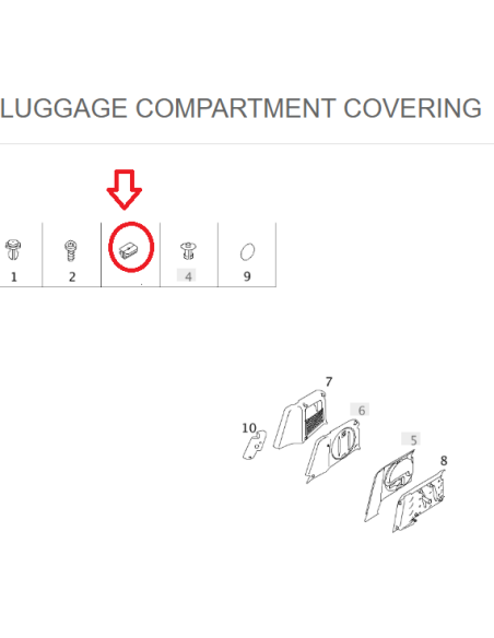 cubierta del compartimento de equipaje con forma de pluma dividida cubierta del compartimento de equipaje con forma de pluma dividida