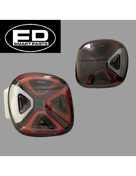 Juego de luces traseras LED Facelift para Smart Fortwo / Forfour 453 con volante a la izquierda Juego de luces traseras LED Facelift para Smart Fortwo / Forfour 453 con volante a la izquierda