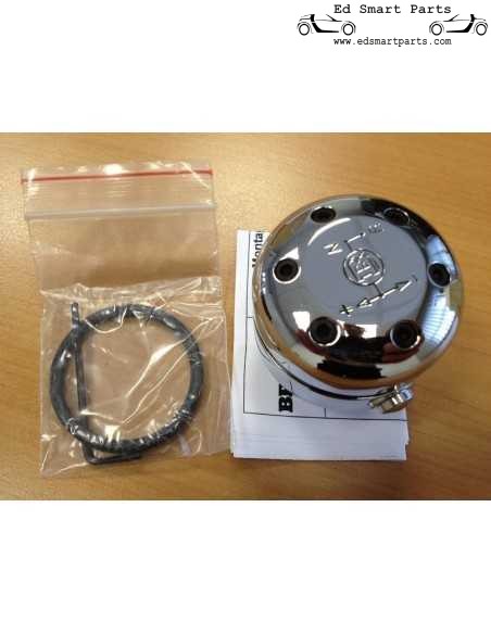 Pomo de cambio de marchas Brabus Smart Roadster cromado de alto brillo