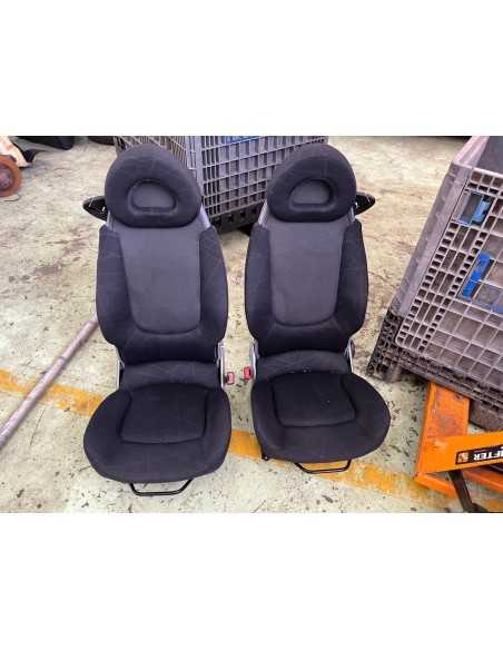 Smart Roadster LHD pair of seats scribble black sideairbags and heating Smart Roadster LHD pair of seats scribble black sideairbags and heating