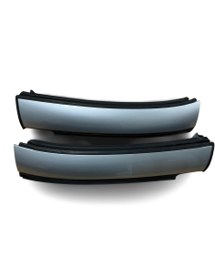 Refurbished set Tridion Silver painted roof bars smart roadster