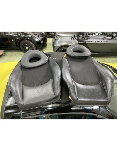 Fundas de asiento de cuero con espuma para Smart Roadster