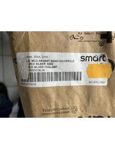 Nuova mascherina anteriore argentata con fendinebbia smart fortwo 450 2