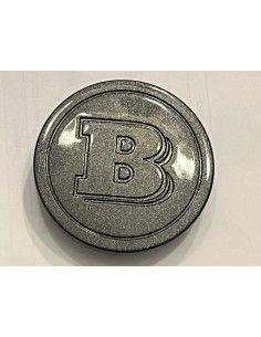 Cache-moyeu de roue Brabus d'origine pour fortwo 453 et forfour 453 anthracite brillant