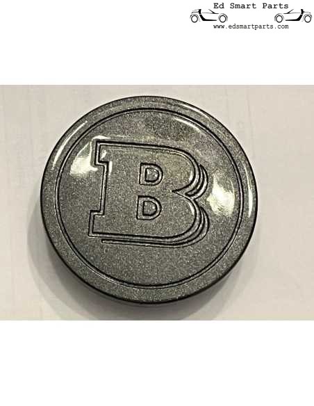 Cache-moyeu de roue Brabus d'origine pour fortwo 453 et forfour 453 anthracite brillant