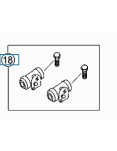 Q0015283V001000000 Juego de cilindros de freno Pieza nueva original Smart