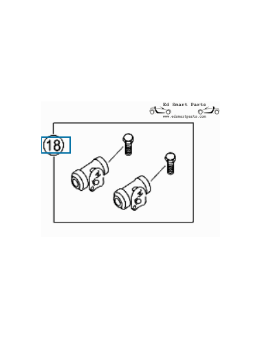 Q0015283V001000000 Brake cylinder set New genuine Smart part