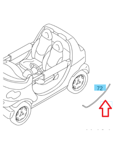 Q0013380V001000000 Einstiegsleiste links Smart Crossblade