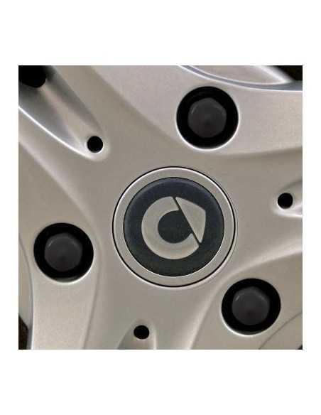 Smart schwarze Radschraubenabdeckungen 12er-Set