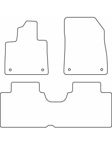 Ensemble de tapis de voiture adaptés à Smart ONE EV 2022-
