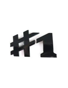 Echte smart ♯1 belettering achterklep HC11 zwart