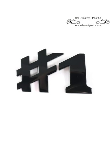 Letras originais do Smart ONE na porta traseira HC11 pretas