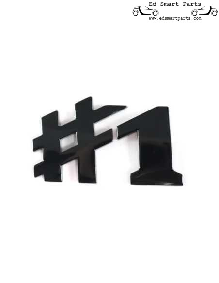 Genuine smart ♯1 lettering tailgate HC11 black