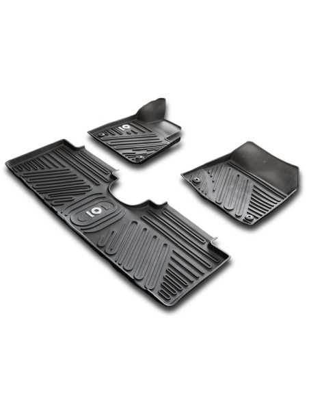 Tapetes de borracha genuínos pretos inteligentes ♯1 HX11 conjunto de 3 peças Tapetes de borracha genuínos pretos inteligentes ♯1 HX11 conjunto de 3 peças