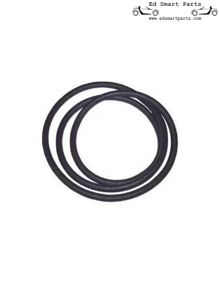 Smart fortwo 450 roadster 3ª luz de freio de alta luz de freio luz de luz selo de borracha selo de borracha