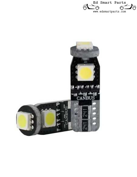 Ampoules Canbus Simoni Racing T10 3 LED 3 W - Ultrablanc - Lot de 2 pièces