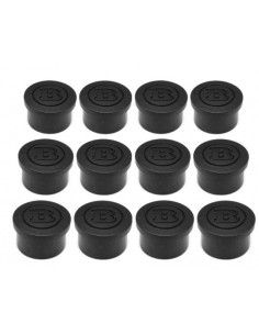 Juego de 12 tapas para tornillos de rueda originales Brabus de color negro, aptas para tornillos de rueda Smart de 15 mm. 2
