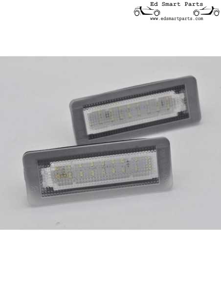 Smart Fortwo 450 LED license plate light set free of errors 6000k