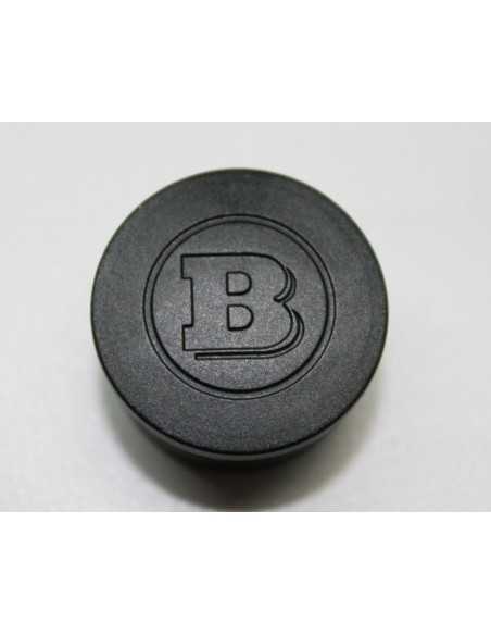 16 Brabus zwarte wielboutdoppen geschikt voor 17 mm bouten 16 Brabus zwarte wielboutdoppen geschikt voor 17 mm bouten