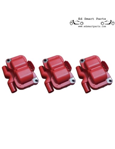 Hochleistungs-Zündspulensatz in Rot für smart Fortwo 450 & Roadster 452
