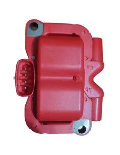Juego de bobinas de encendido rojas de alto rendimiento para Smart Fortwo 450 y Roadster 452 2