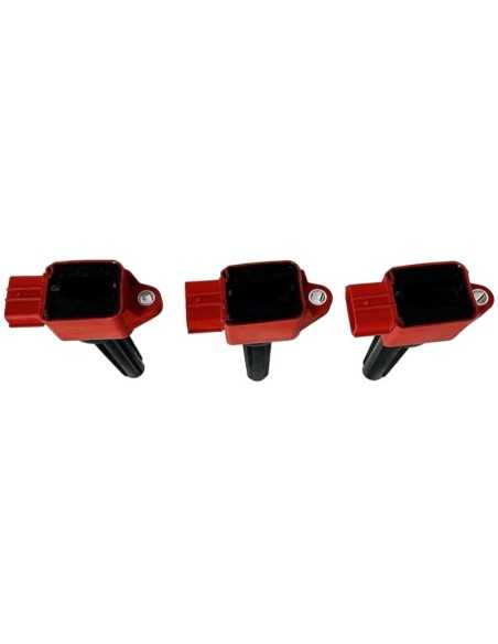 Juego de bobinas de encendido rojas de alto rendimiento para Smart Fortwo 451
