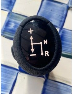 Manopla de câmbio Softouch em couro preto 450 451 452 2