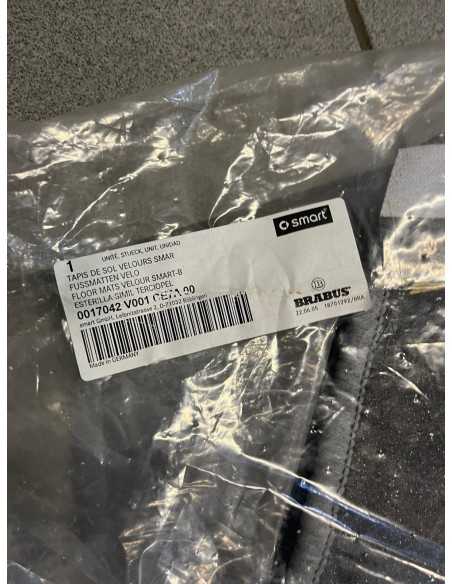 original RHD OEM BRABUS graphite grey Velour Floor Mats - Smart roadster